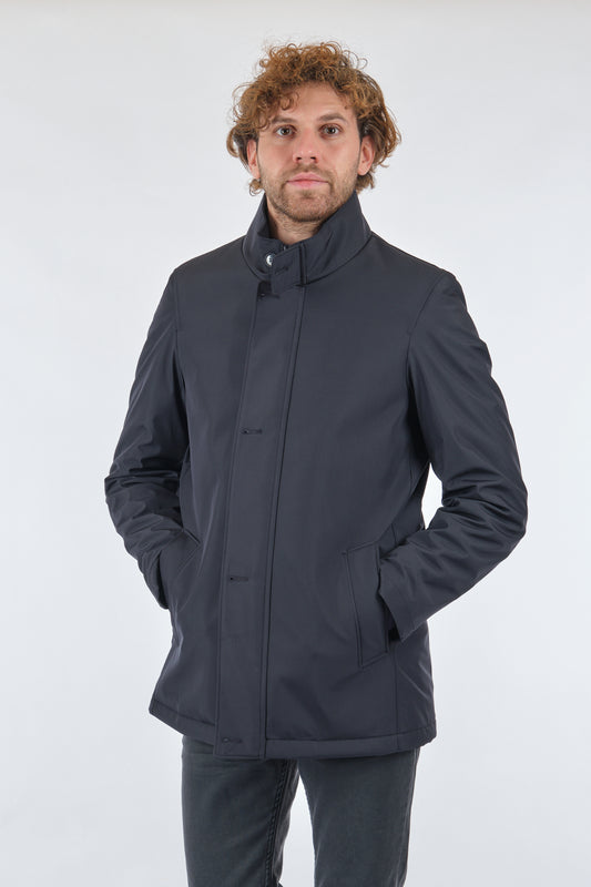 Orbita Erkek Kaban - Minimalist Stil, Regular Fit, Yüksek Yaka