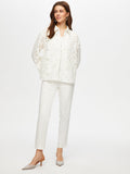 Women's Self-Jacquard Relaxed Fit Unlined Jacket by Faik Sönmez