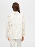 Women's Self-Jacquard Relaxed Fit Unlined Jacket by Faik Sönmez