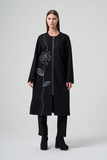 Müsemma Plus Size Embroidered Amine Coat