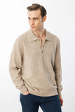 Men's Polo Collar Basic Wool Sweater Pattern