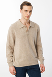 Men's Polo Collar Basic Wool Sweater Pattern