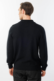 Men's Polo Collar Basic Wool Sweater Pattern