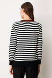 Ten Stone Detailed Striped Sweater