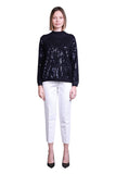 Sempre Minimalist Sequin Women's Sweater - Everyday & Special Occasions