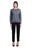 Sempre Minimalist Women's Sweater - Long Sleeve Round Neck - Casual & Office