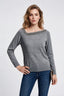 Sempre Kadın Kayık Yaka Boncuk Detaylı Uzun Kollu Örme Triko Kazak SMP2916