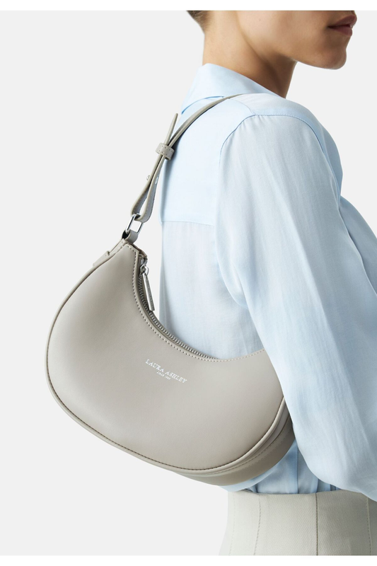 Laura Ashley Minimalist Half-Moon Shoulder Bag - Stylish and Modern Design