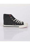 Lee Cooper Kadın Denim Sneaker Ayakkabı - Yüksek Bilekli, Minimalist Streetwear