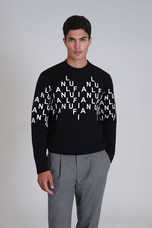 Lufian Minimalist Oversize Uzun Kol Erkek Sweatshirt - Günlük Stil