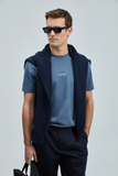 Lufian Oversize Minimalist Yuvarlak Yaka Kısa Kol Erkek T-Shirt
