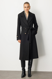 Ekol Belted Coat with Epaulette Sleeves