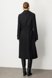 Ekol Belted Coat with Epaulette Sleeves