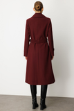 Ekol Belted Coat with Epaulette Sleeves