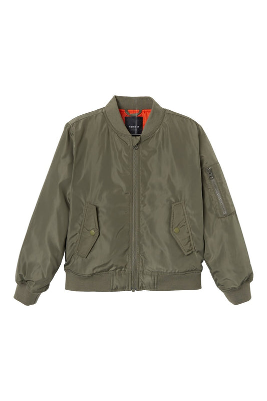 Minimalist Bomber Ceket-Uzun Kol Regular Fit