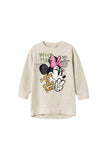 Minnie Mouse Baskılı Oversize Kız Çocuk Sweatshirt-Günlük Kullanım
