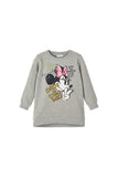 Minnie Mouse Baskılı Oversize Kız Çocuk Sweatshirt-Günlük Kullanım