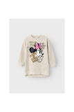 Minnie Mouse Baskılı Oversize Kız Çocuk Sweatshirt-Günlük Kullanım