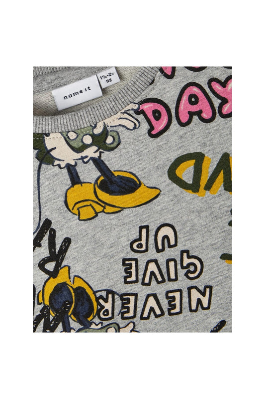 Minnie Mouse Desenli Kız Çocuk Sweatshirt-Uzun Kol Regular Fit