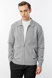 Men's Polo Collar Steel Mesh Wool Jacket Pattern