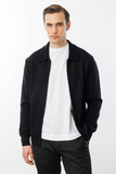 Men's Polo Collar Steel Mesh Wool Jacket Pattern