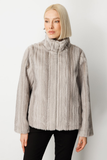 Ekol Striped Plush Jacket