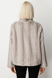 Ekol Striped Plush Jacket