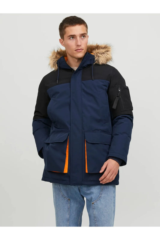 Jack&Jones Oversize Kışlık Kapüşonlu Pardösü - Sıcak ve Şık