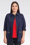 Tolga Saraçoğlu Women's Oversize 3/4 Sleeve Minimalist Jacket