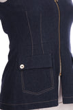 Naar Minimalist Kolsuz Fermuarlı Cep Detaylı Yelek - Günlük Şıklık