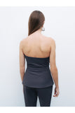 Nocturne Minimalist Straplez Crop Top - Günlük & Şık Kombinler
