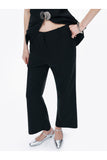 Nocturne Minimalist Yüksek Bel Geniş Paça Kadın Pantolon - Modern Tasarım