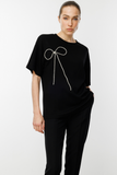 On Minimalist Oversize Kısa Kol Yuvarlak Yaka Kadın Bluz - Günlük Şıklık