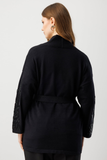 Ten Sleeves Embellished Belted Knitted Cardigan 26KON60902