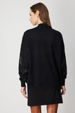 Ten Stone Embellished High Collar Knit Sweater 26KON60323