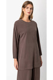 Ten Women's Oversize Long Sleeve Midi Tunic - Comfortable and Stylish