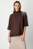On Oversize 3/4 Sleeve Minimalist Women's Sweater - Everyday Chic