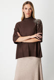 On Oversize 3/4 Sleeve Minimalist Women's Sweater - Everyday Chic