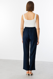Ekol Minimalist High-Waisted Midi Women's Trousers - Casual & Office Chic