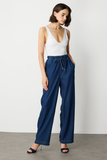 Ekol Wide Leg Trousers with Elastic Waistband
