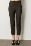 Ekol Herringbone Patterned Slim-Fit Trousers