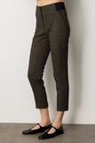 Ekol Herringbone Patterned Slim-Fit Trousers