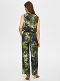 Kadın Jungle Desen Wide Leg Fit Viskon Pantolon Faik Sönmez