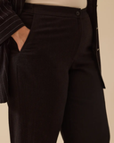 Plus Size Button-Down Wide Leg Trousers Gala-Xi