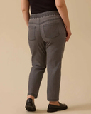 Plus size elastic waist jeans with pockets Gala-Xi