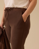 Plus size drawstring ankle-length trousers Gala-Xi