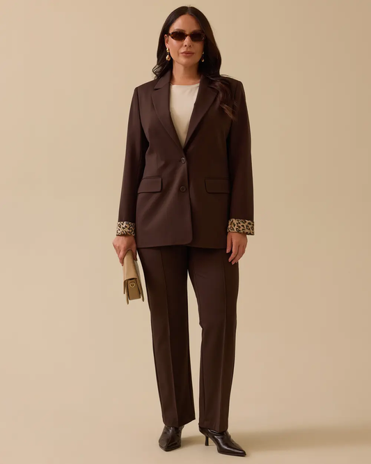 Plus size classic trousers with pockets Gala-Xi