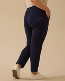 Plus size elastic waist pocket trousers Gala-Xi