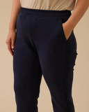 Plus size elastic waist pocket trousers Gala-Xi