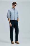 Lufian Minimalist Linen Men's Trousers - Regular Fit - For Everyday Outfits